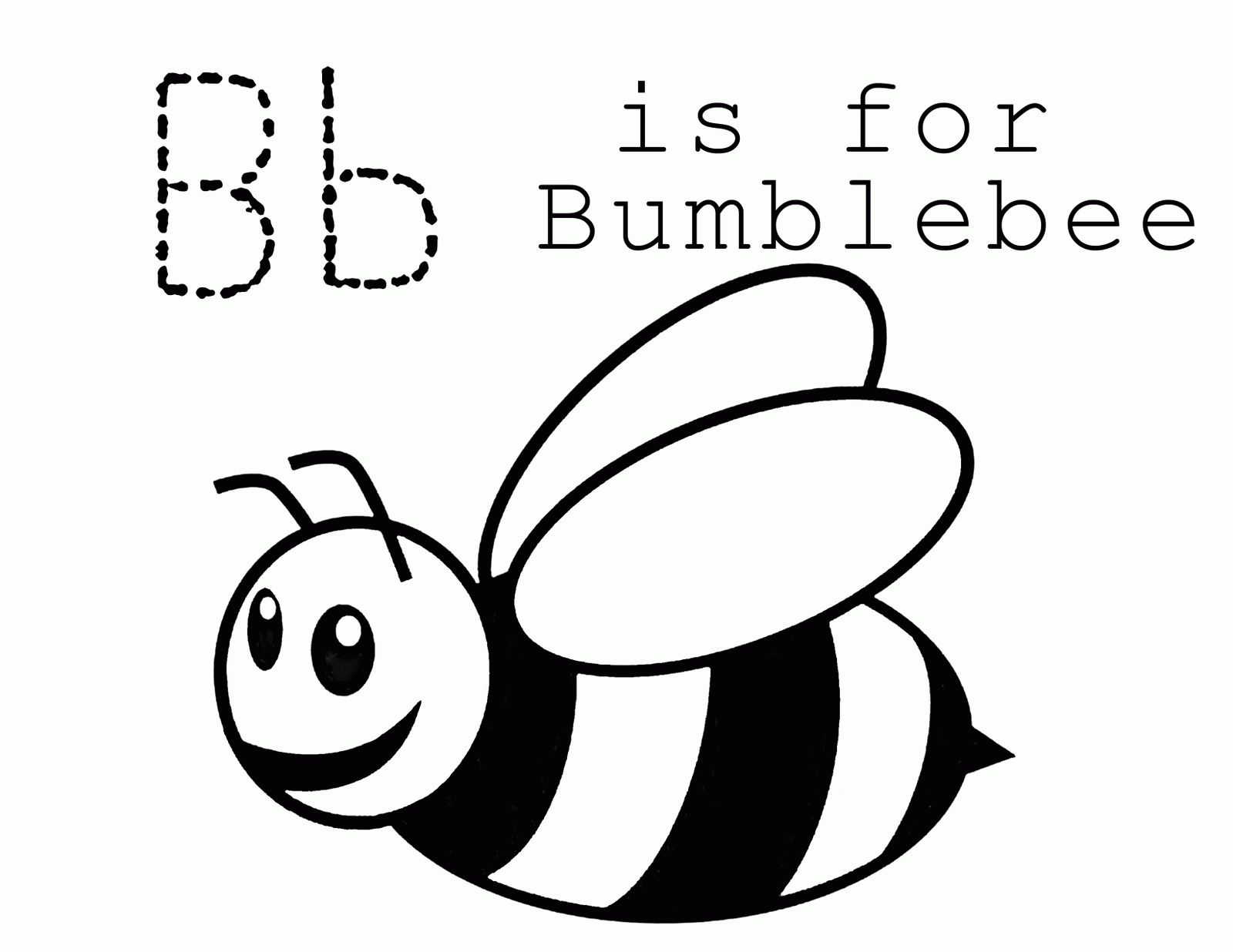 Free Printable Bumble Bee Template