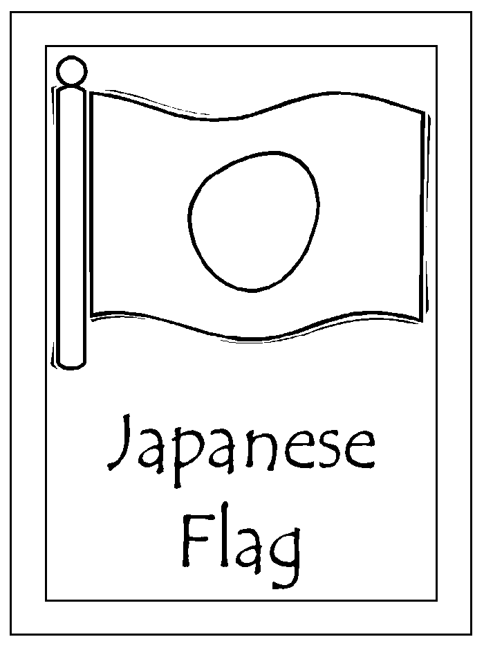 Japan Flag Printable Japan Flag Flag Printable Flag Coloring Pages
