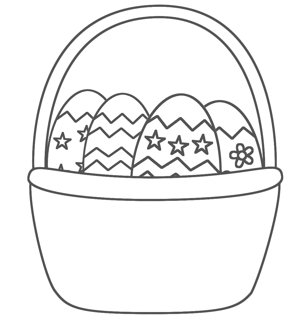 Easter Basket Coloring Pages - Clip Art Library - Easter Basket Coloring Pages - Clip Art Library