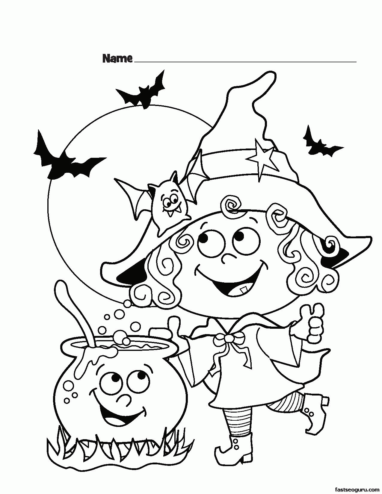 Free Halloween Coloring Pages Preschoolers Download Free Halloween 