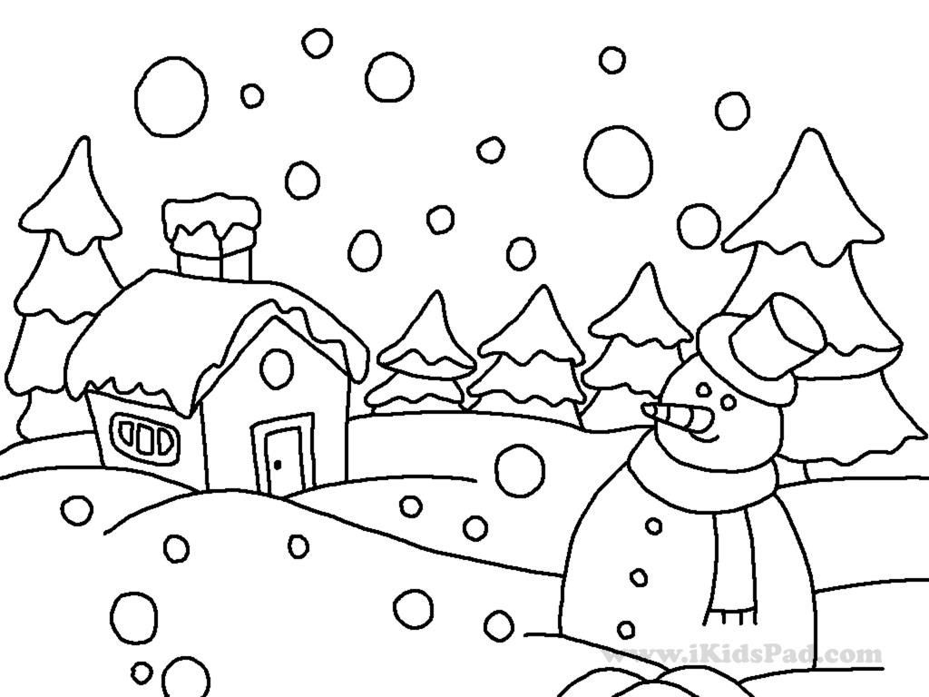 Free Winter Coloring Pages For Kindergarten Download Free Winter 
