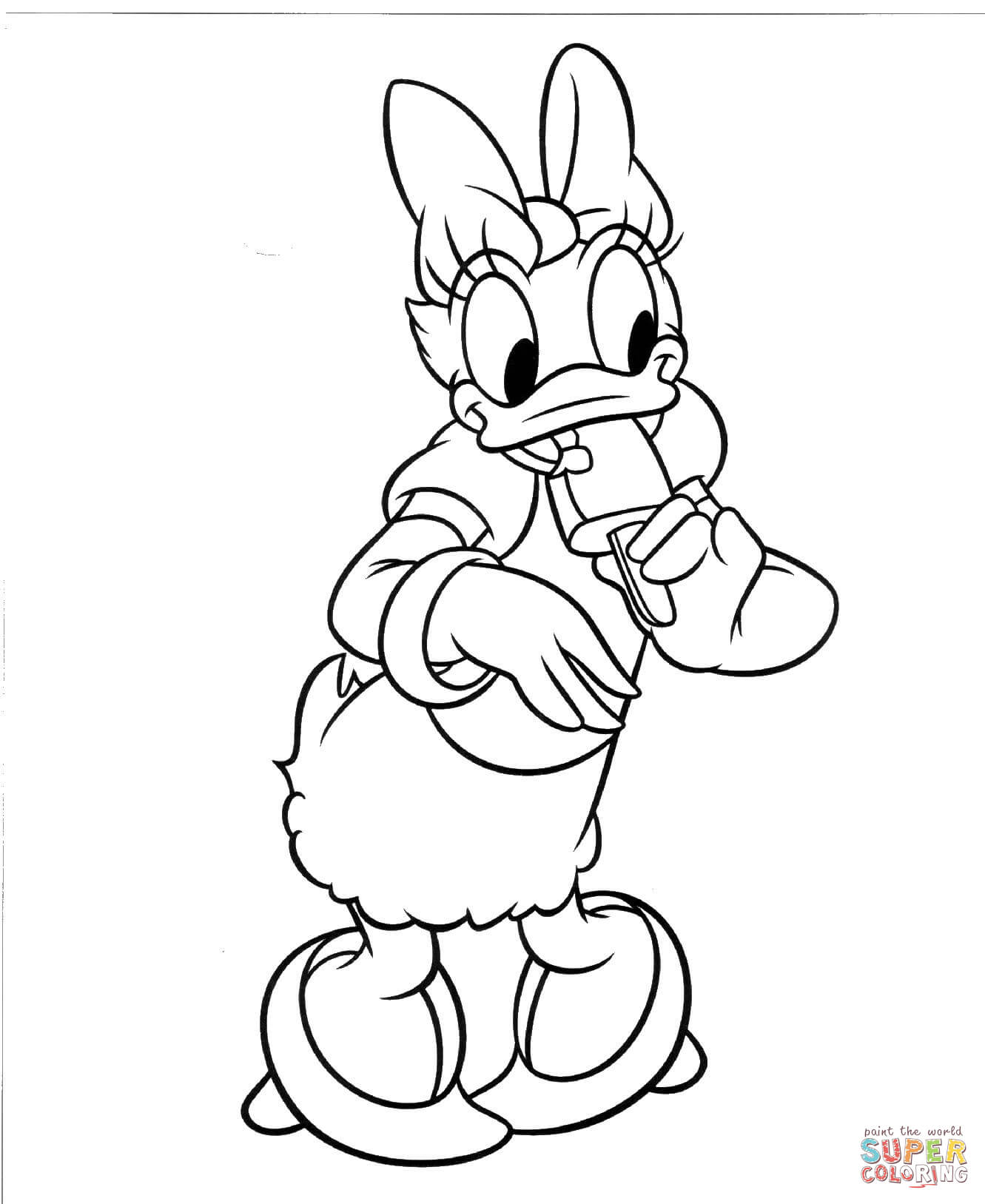 Donald Ducks Girlfriend coloring page | Free Printable Coloring Pages