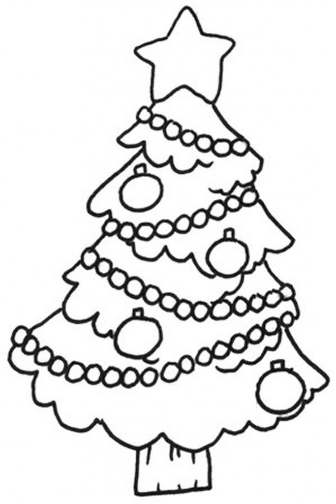 Christmas Trees Coloring Pages 