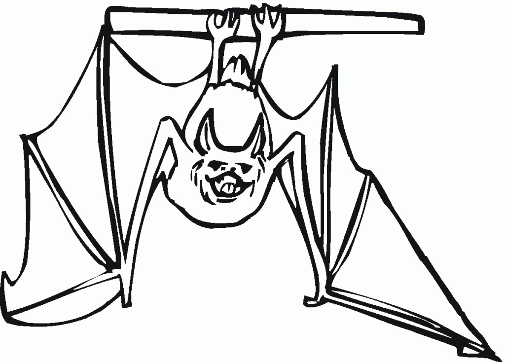 Bat Coloring Page - Free