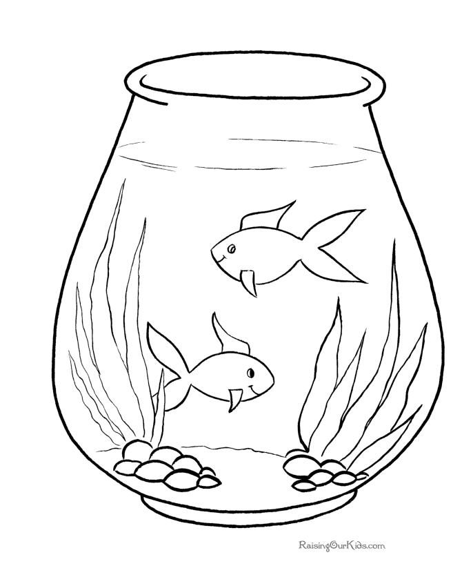 Free fish coloring pages for kid