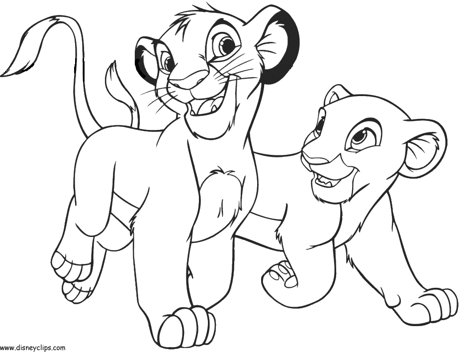 The Lion King Coloring Pages - Disney Kids Games