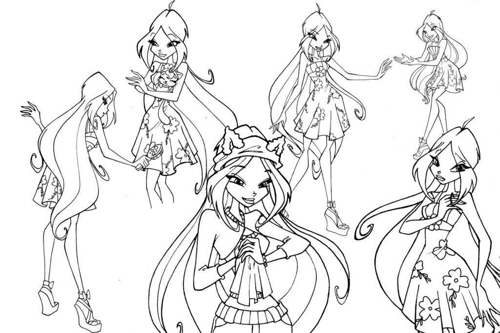 Winx Club Coloring Pages 
