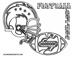 Free Football Coloring Page Label College Football Helmets