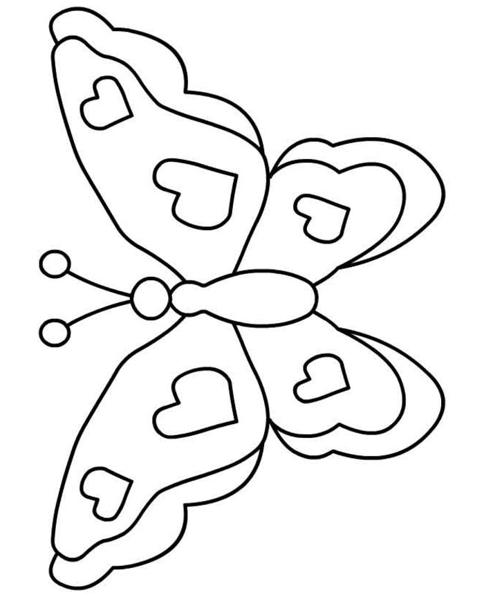 Butterfly Coloring Sheet | Coloring Pages For Girls | Kids