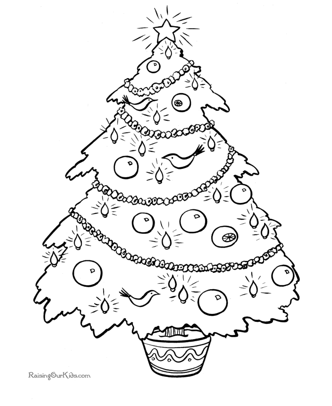 many trees Colouring Pages