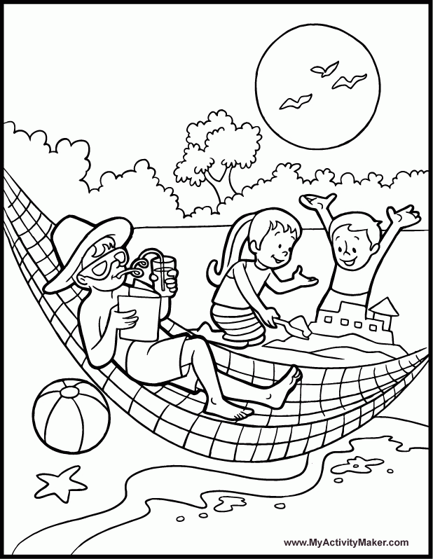 Free Summer Time Coloring Pages, Download Free Summer Time Coloring