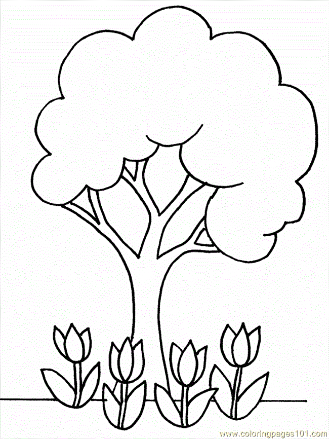 Coloring Pages Cartoon Flowers (Cartoons  Cartoon Flowers)| free printable