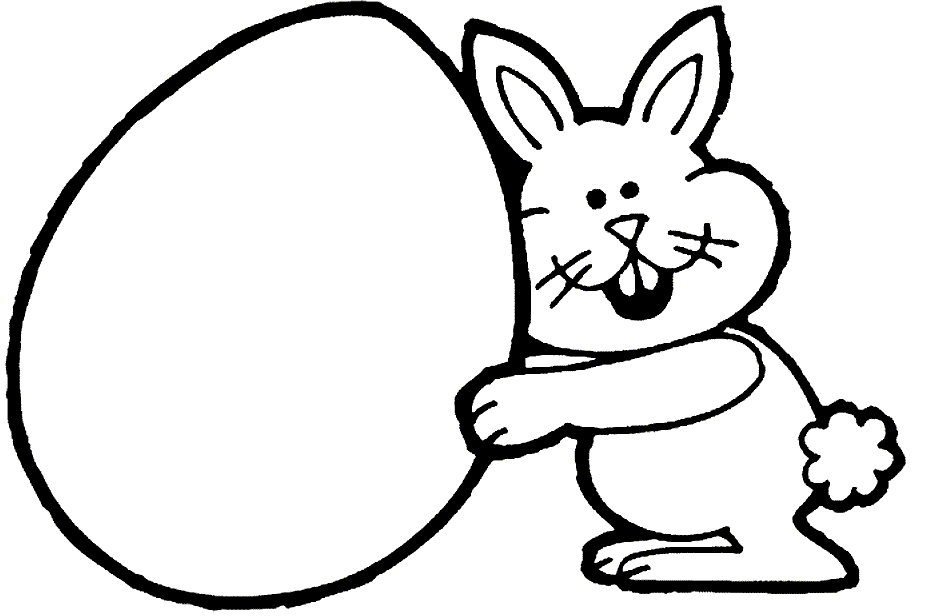 easter bunny coloring pages - Clip Art Library
