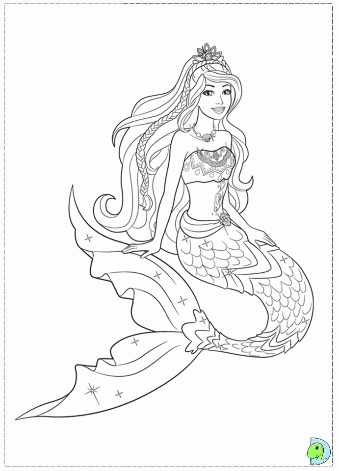 Free HQ Barbie Mermaid Tale Movie | Coloring Page for Kids