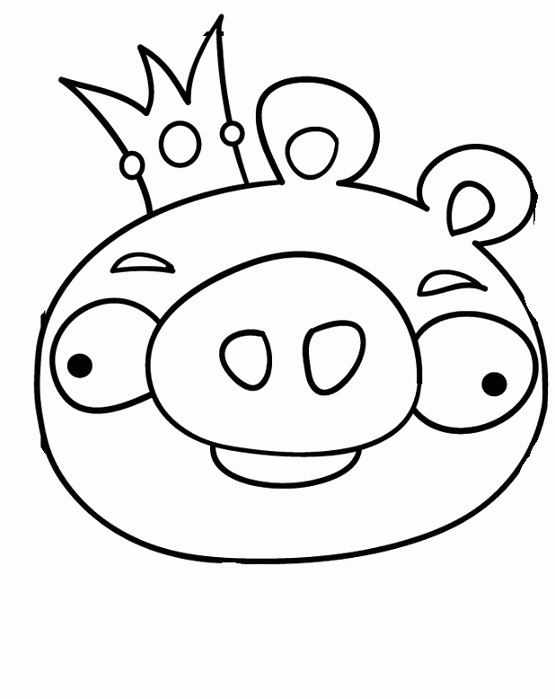 angry birds pig coloring page