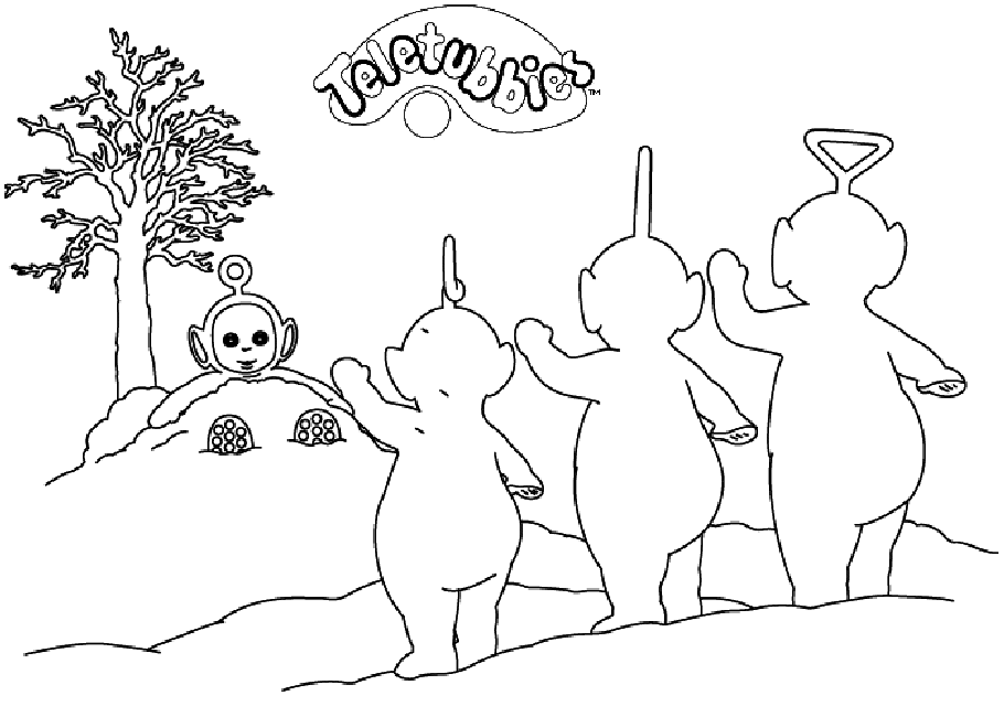 Coloring Page - Teletubbies coloring Page