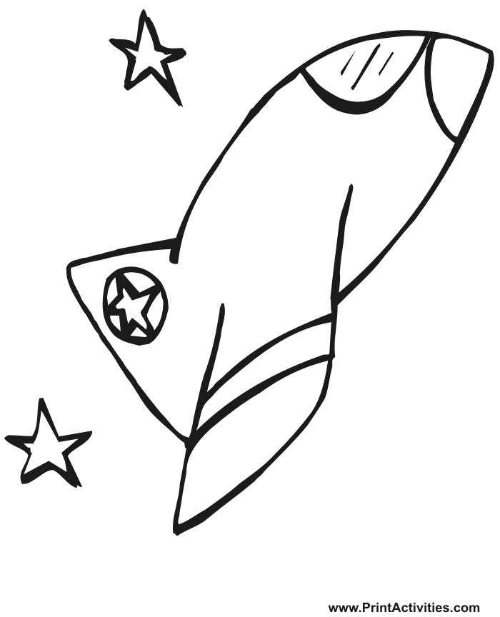 shooting star coloring page