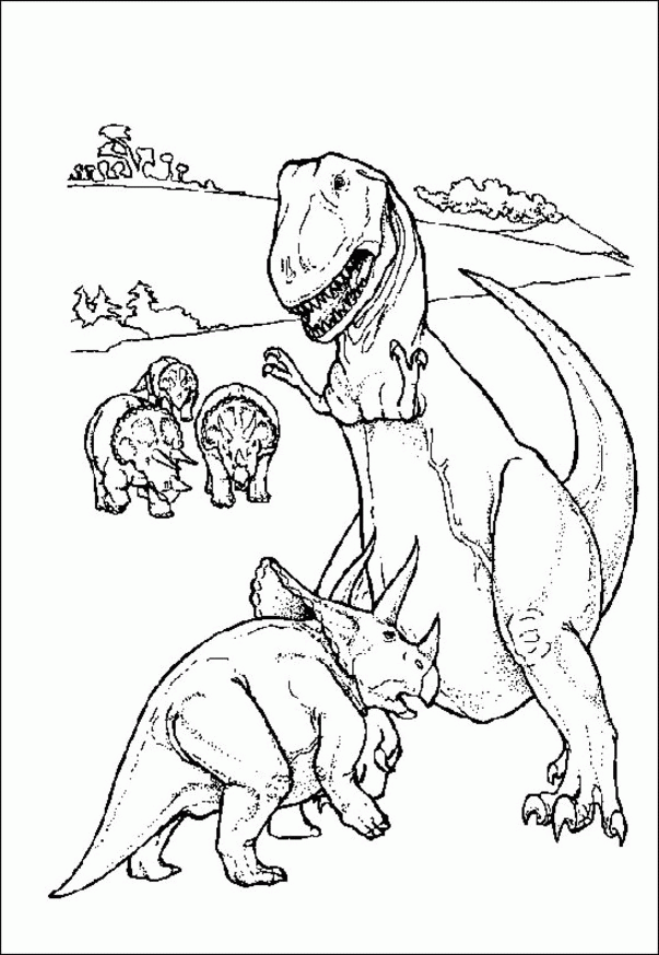 Free Realistic Dinosaur Coloring Pages, Download Free Realistic