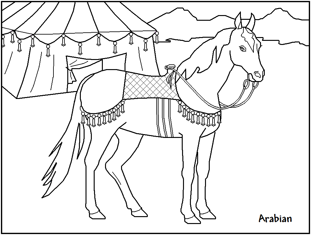 FREE Printable Horse Coloring Pages - great for kids, teachers