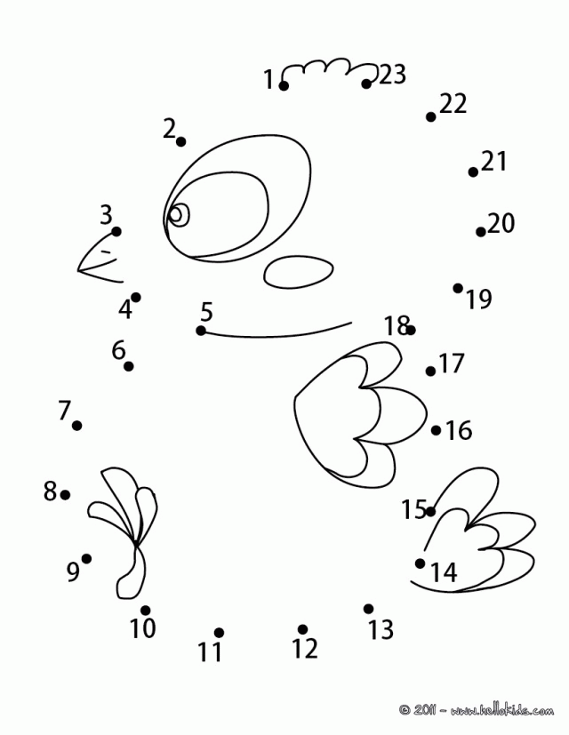 coloring dot to dot pages