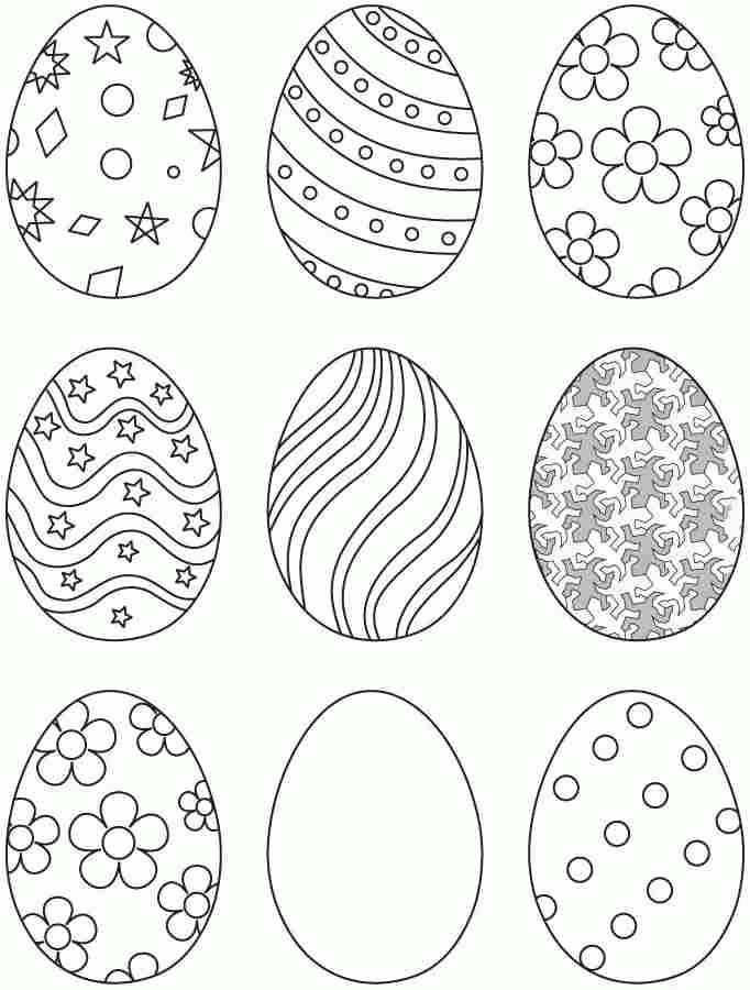 Free Free Printable Easter Egg Coloring Pages Download Free Free