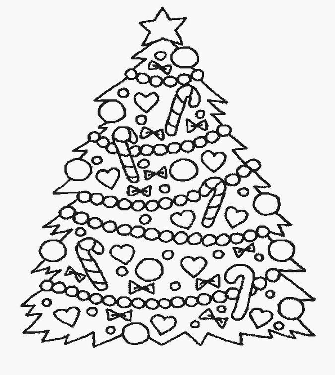 Coloring Pages Of Christmas Trees