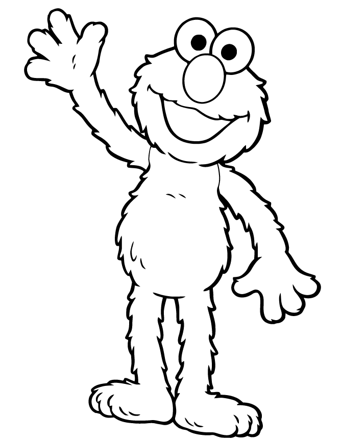 sesame street coloring pages elmo - Clip Art Library