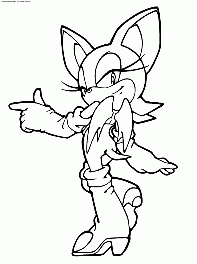 Coloring Pages Marvelous Sonic The Hedgehog Coloring Page