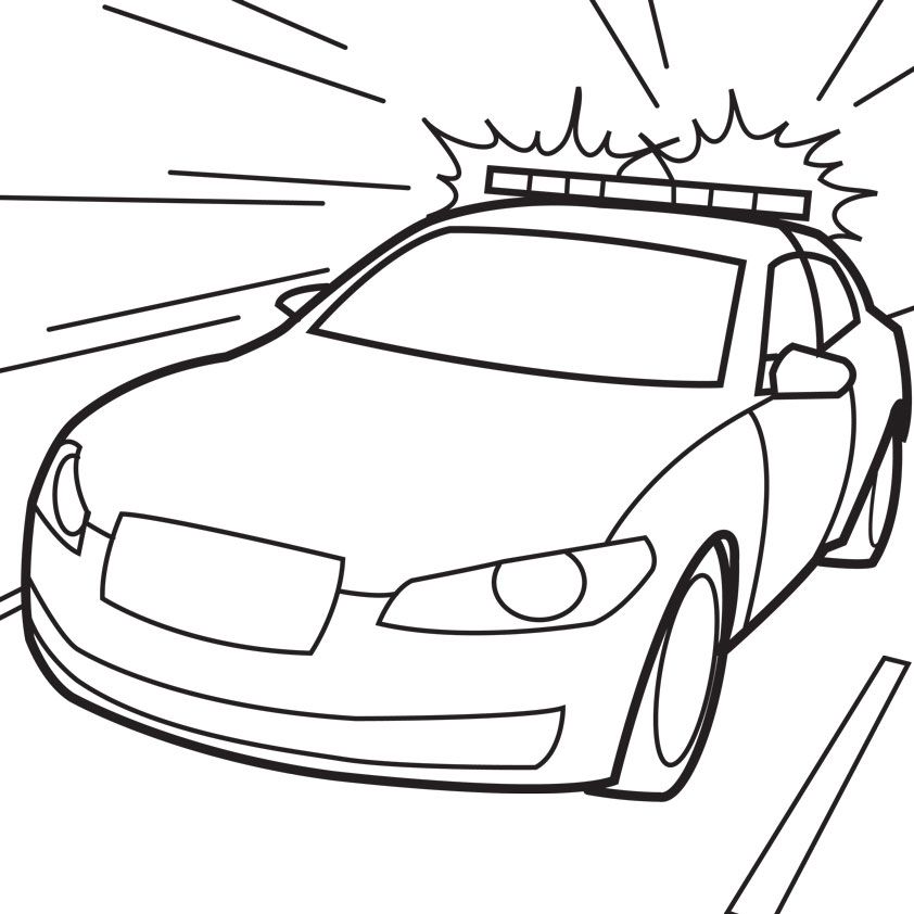 police car coloring pages  Coloring picture animal