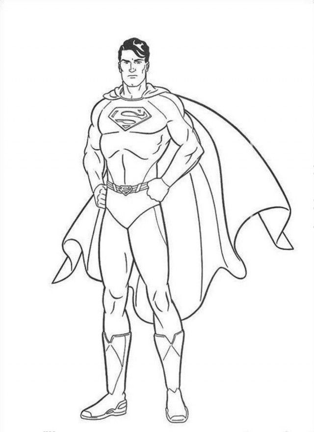 Print Or Download Superman | Free Printable Coloring Pages No