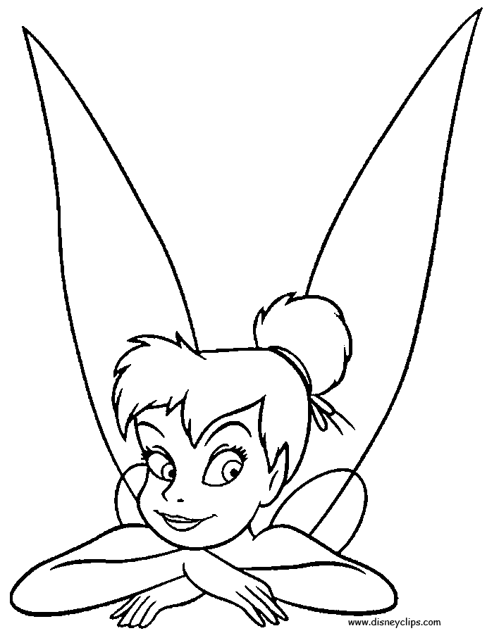 Peter Pan and Tinkerbell Coloring Pages - Disney Kids Games