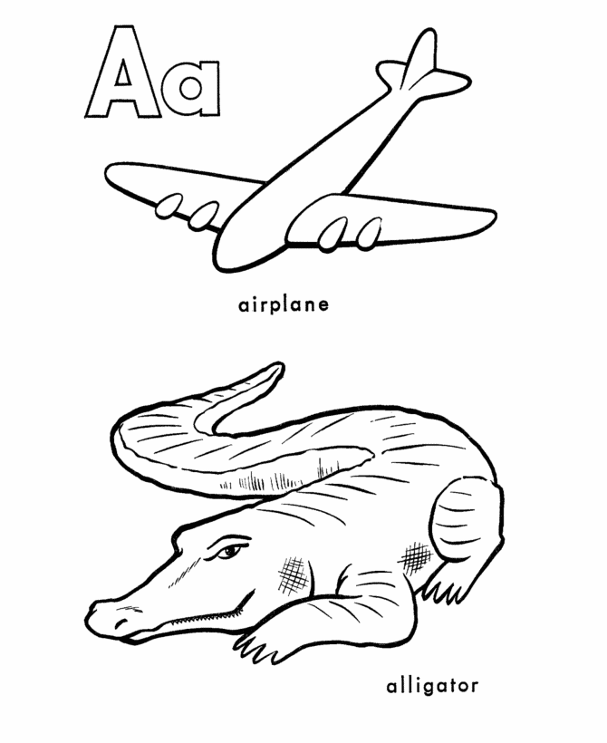 ABC Alphabet Coloring Sheets - Classic ABC Letters Coloring
