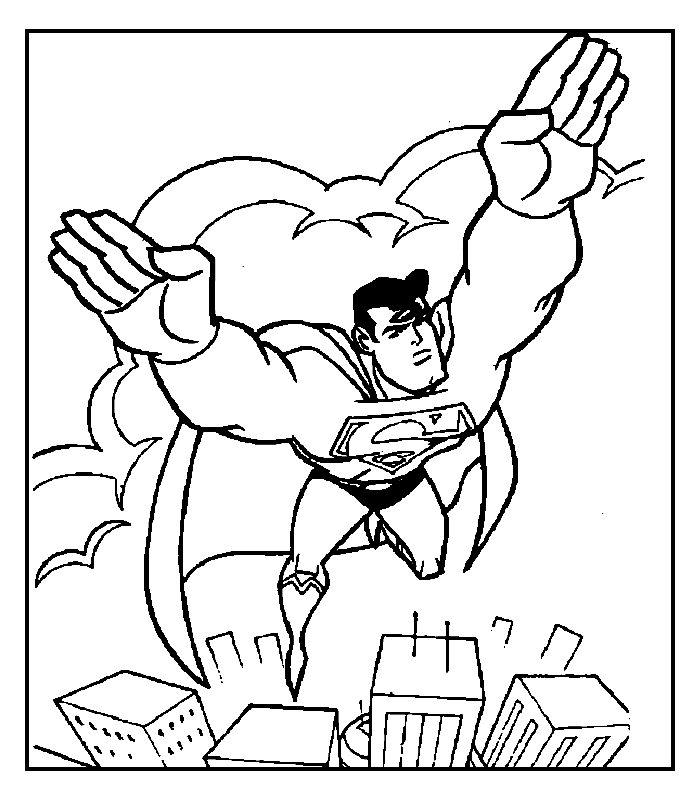 Superman Coloring Page | Free Printable Coloring Pages