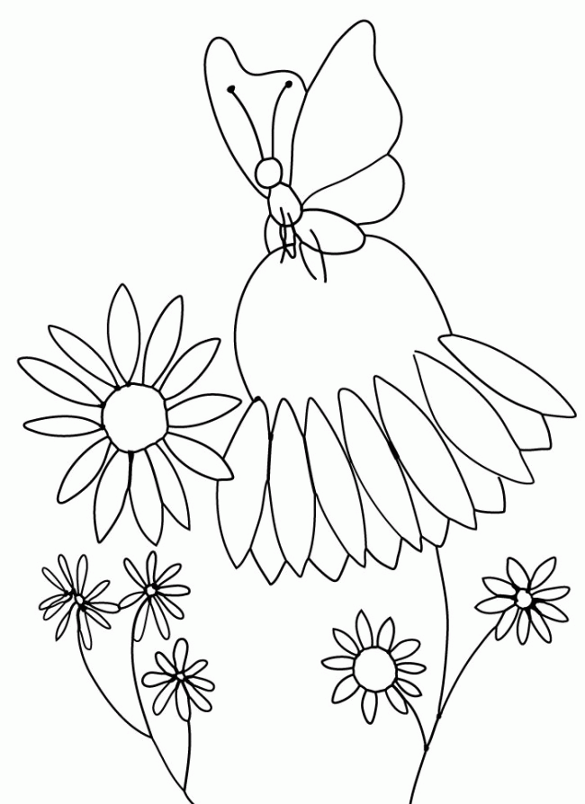 Free Printable Coloring Page and Clipart | Butterfly and Purple