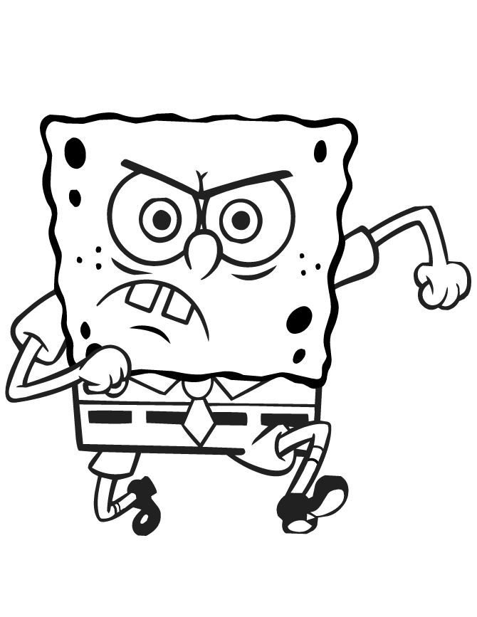 Nickelodeon Spongebob Coloring Page | Free Printable Coloring Pages