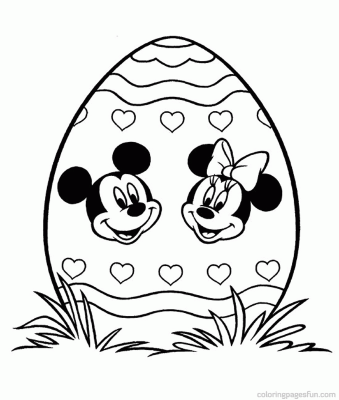 Easter Disney Character Coloring Page | Free Printable