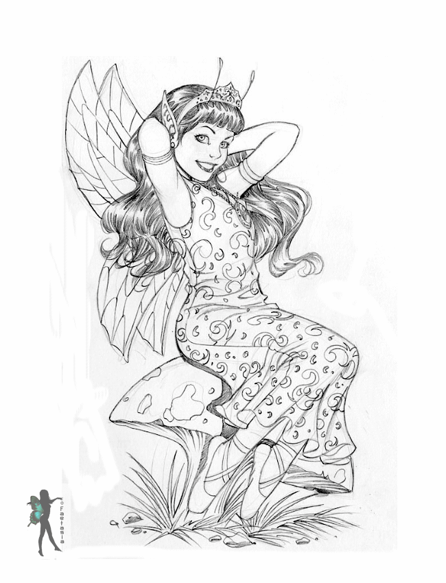 Enchanted Designs Fairy  Mermaid Blog: Free Fairy Coloring Pages