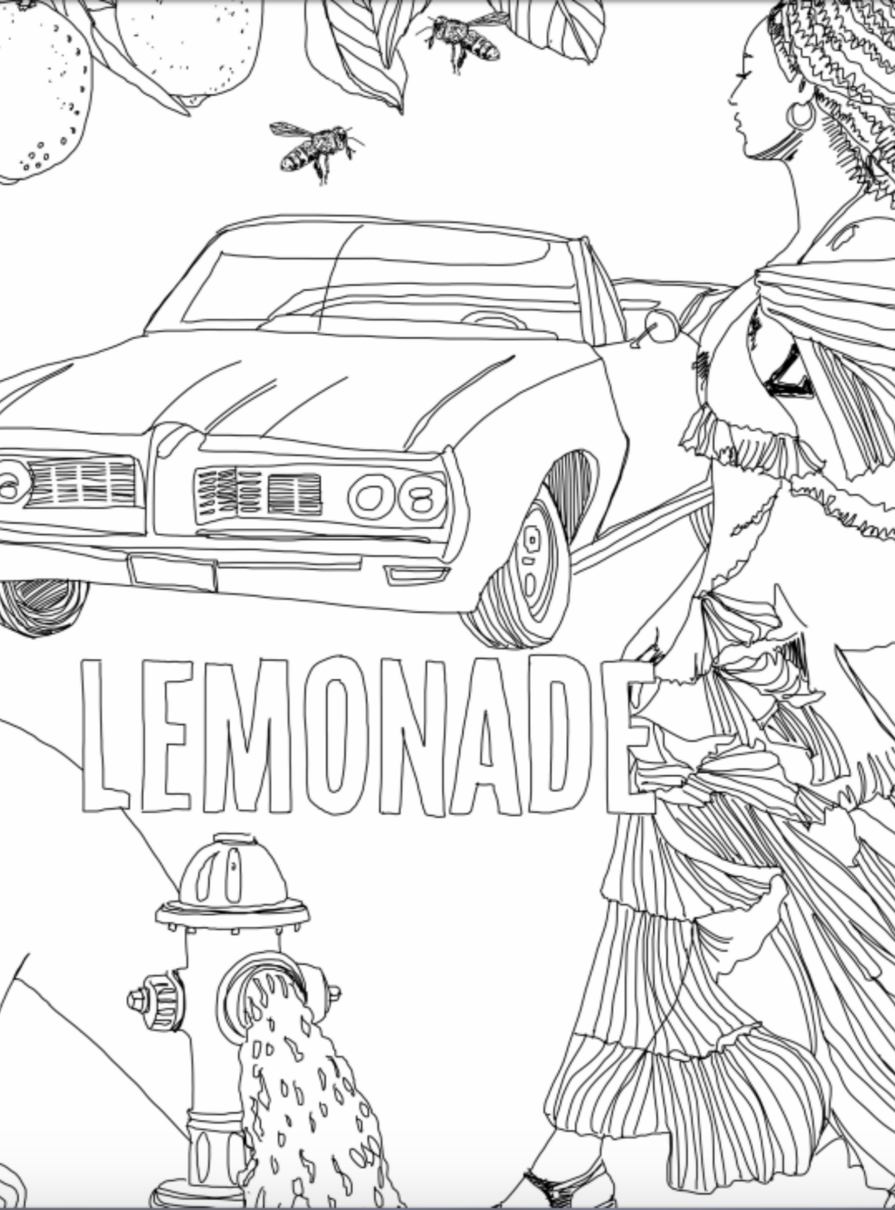 Lemonade Beyonce Coloring Pages Clip Art Library