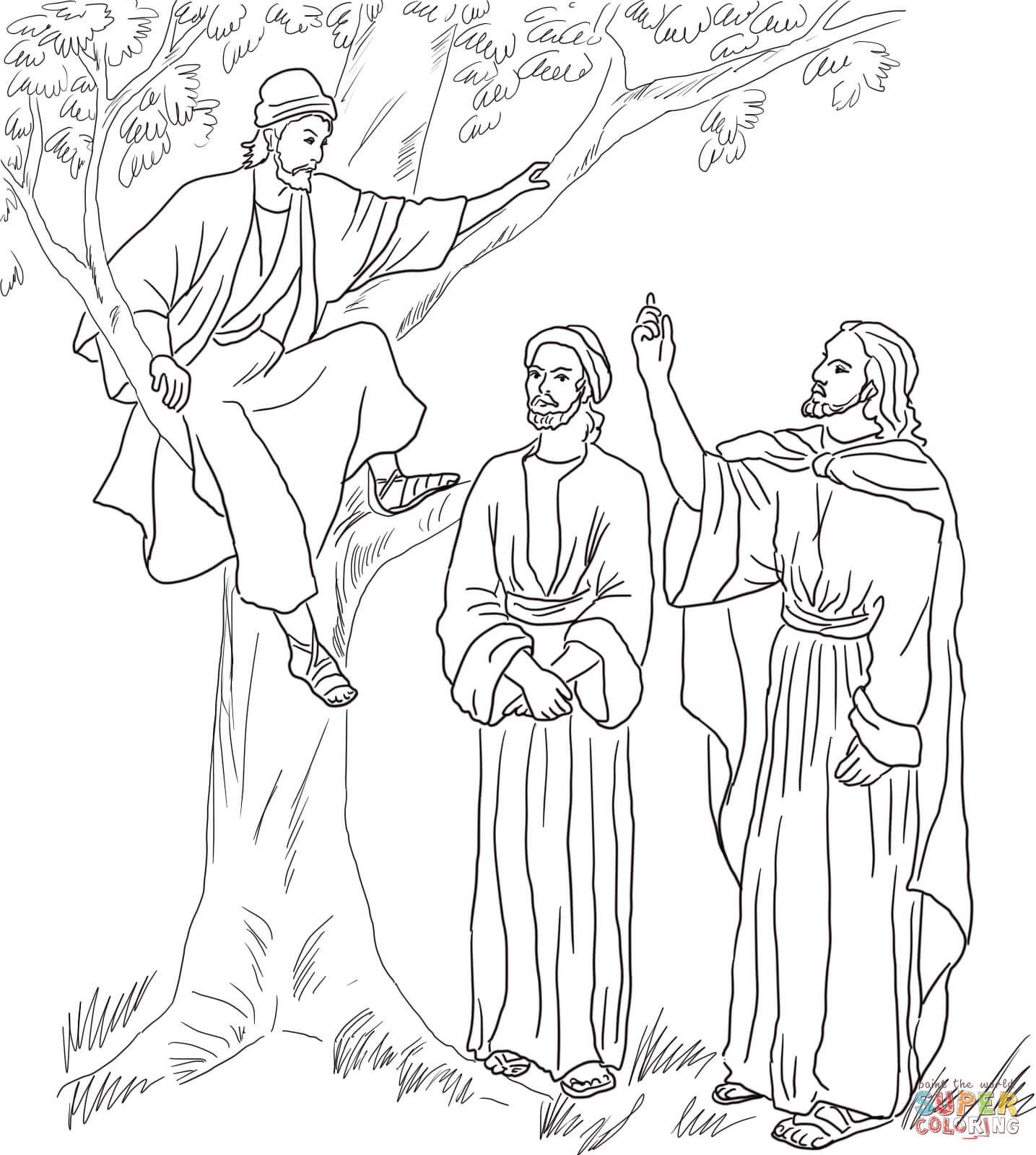 Jesus Transfiguration coloring page | Free Printable Coloring Pages