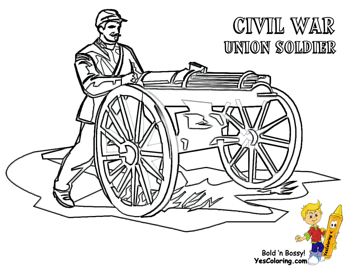 Civil War | Coloring Pages for Kids and for Adults