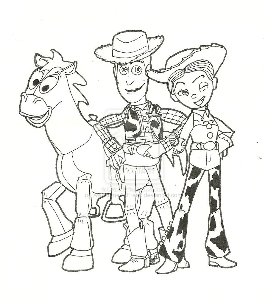 woody-on-bullseye-coloring-page-clip-art-library