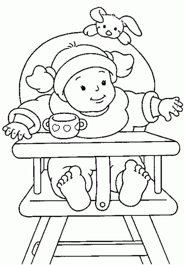 Free Newborn Baby Girl Coloring Pages, Download Free Newborn Baby Girl