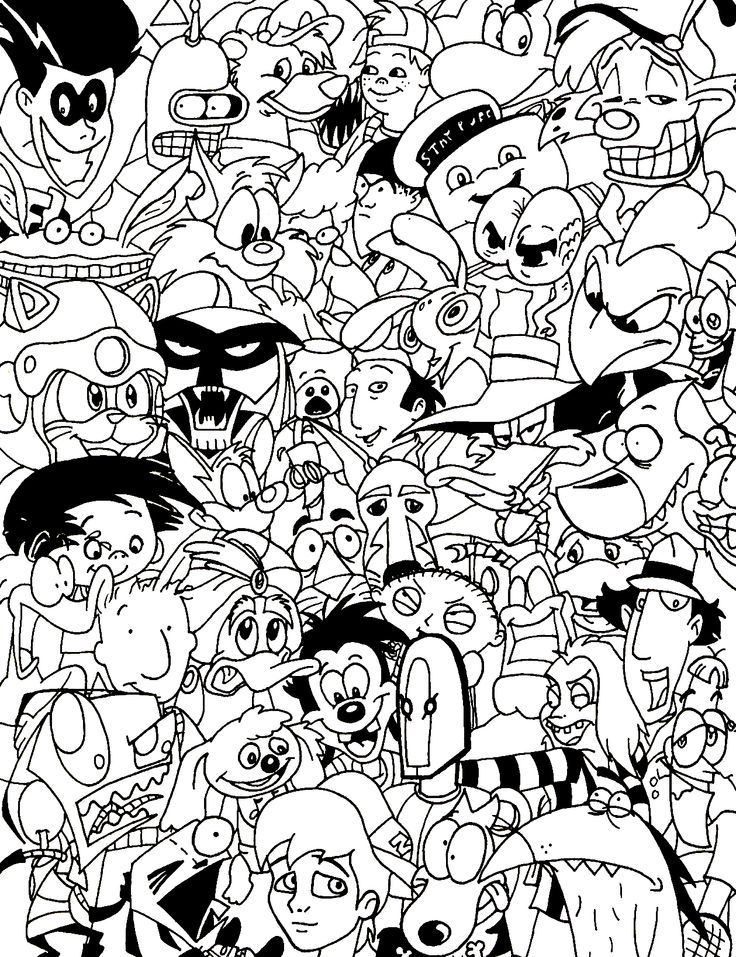90s cartoon coloring pages  | Coloring Pages