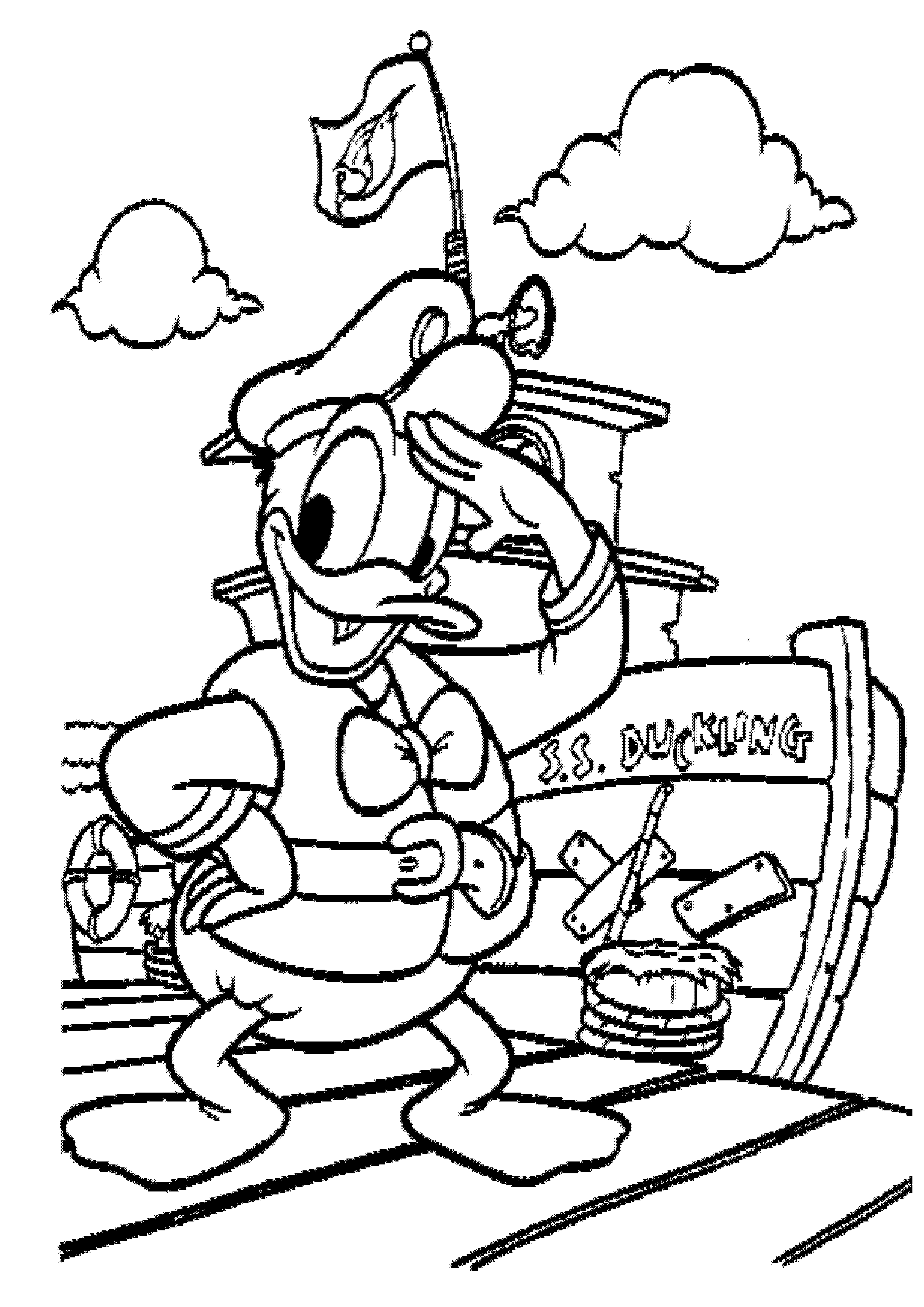 Donald Duck Coloring Pages |Free coloring on Clipart Library