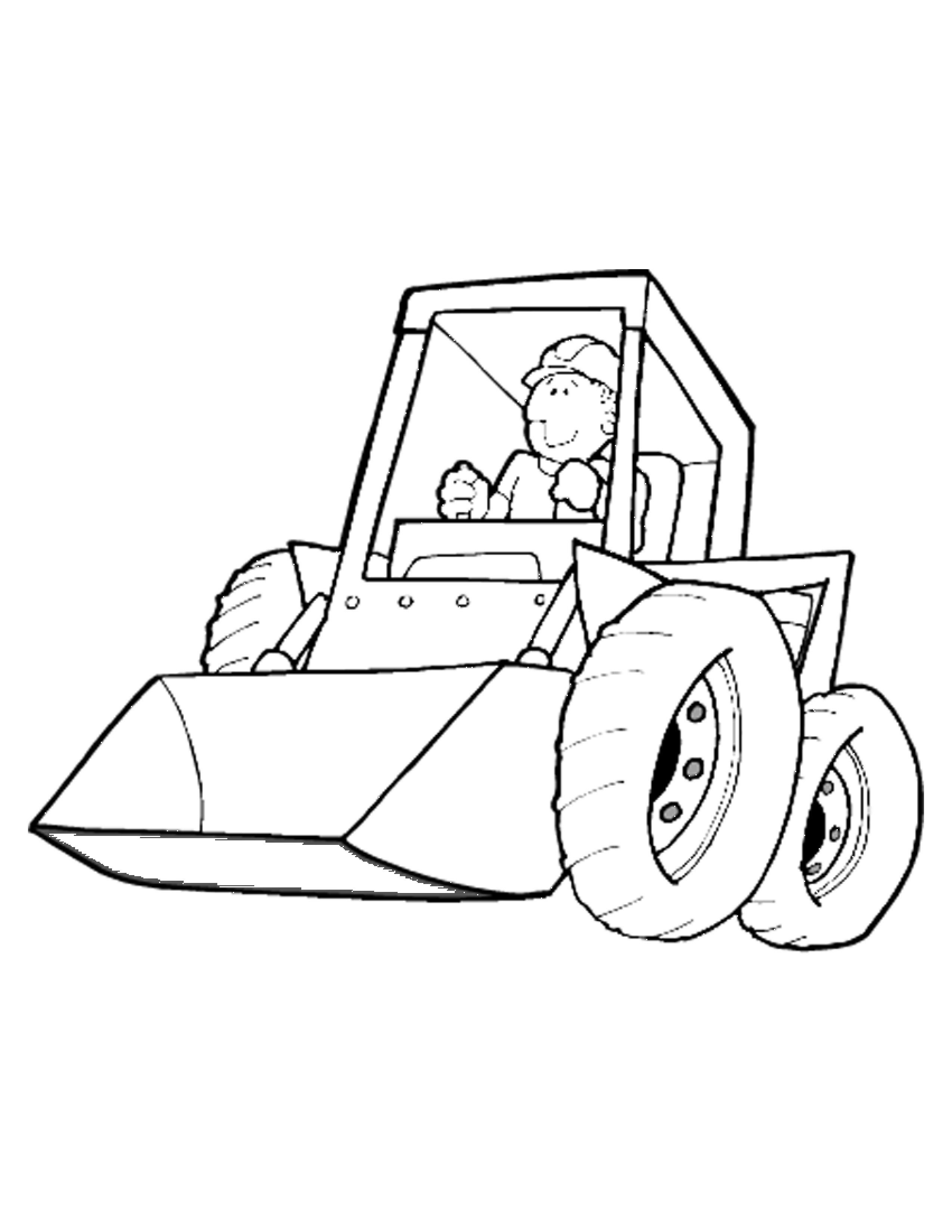  Construction Machinery Coloring Pages 