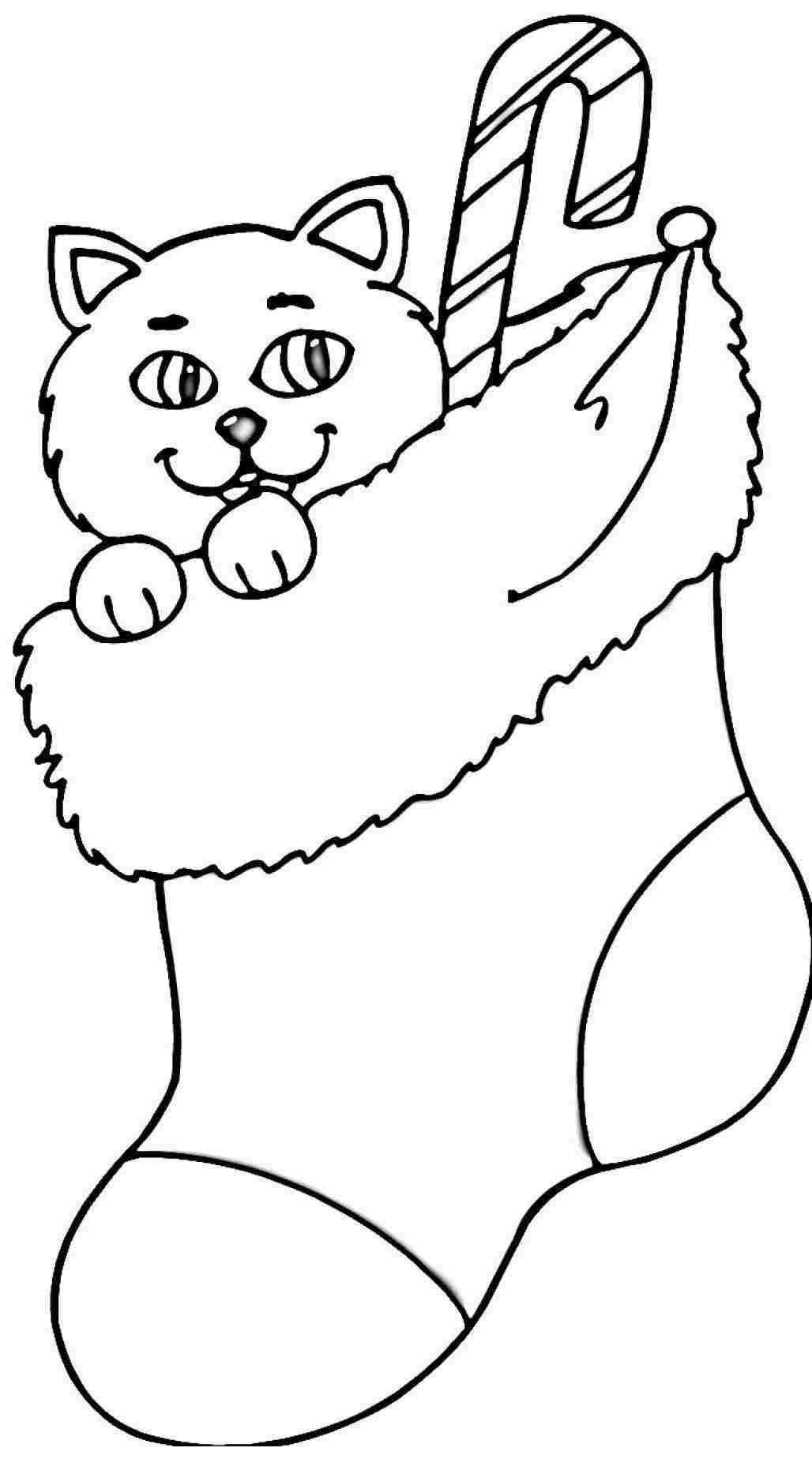 Free Printable Christmas Stocking Coloring Pages Download Free