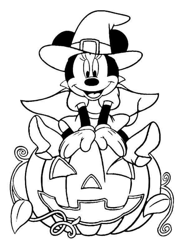 disney halloween colouring pages - Clip Art Library
