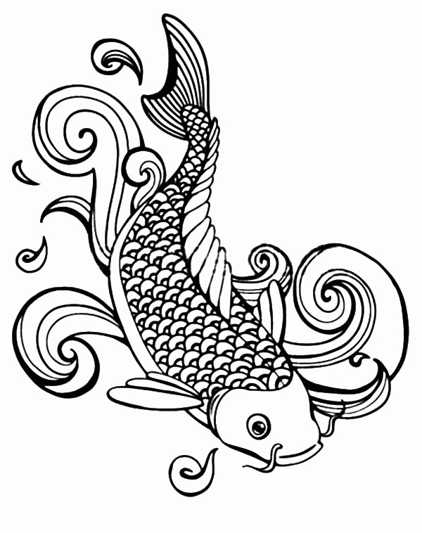 Free Koi Fish Coloring Pages Download Free Koi Fish Coloring Pages Png Images Free ClipArts On 