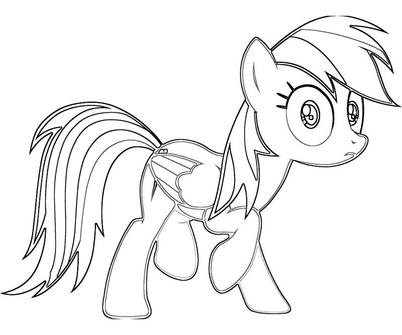  Heart Coloring Pages Rainbow Dash - Rainbow Dash