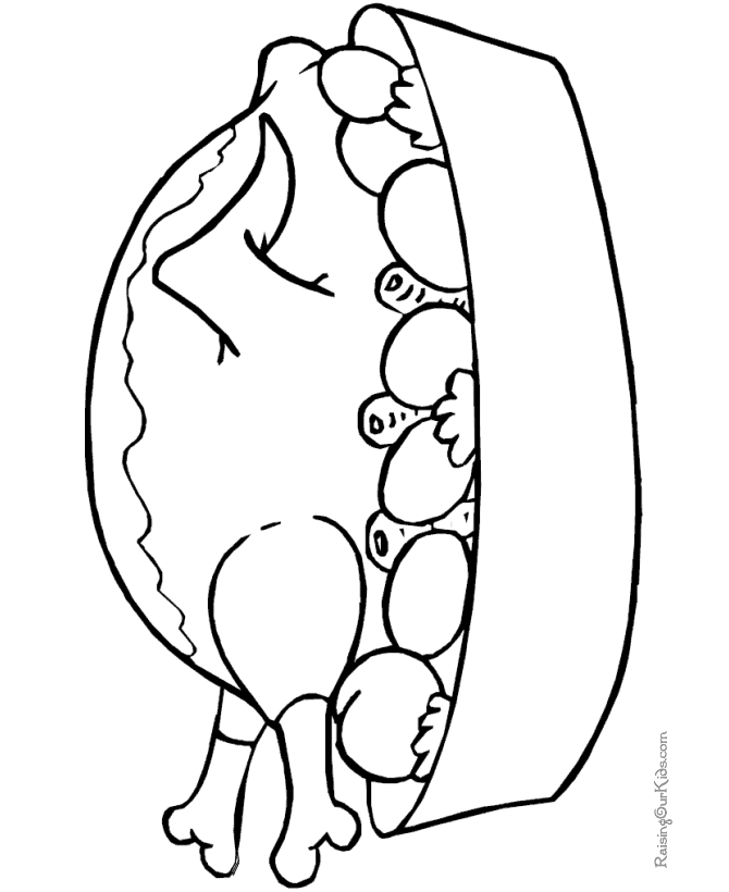 coloring pages of food printable thanksgiving